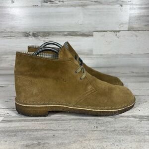 Clarks Original's Desert Boot Lace Up Suede Tan Womens Size‎ 7